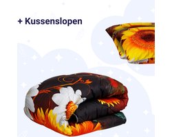 Zelesta Wonderbed Dekbed Zomerbloemen 140x220cm - Hoesloos en Wasbaar