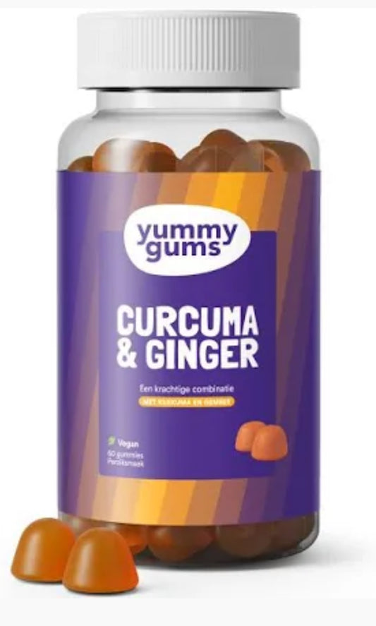 yummygums curcuma ginger (60st) perzik