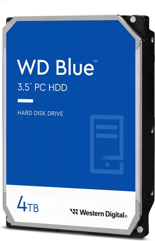 Betrouwbare 4 TB Western Digital Blue Harde Schijf - 5400 RPM SATA III