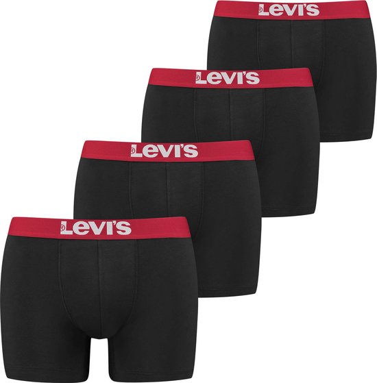 Levi's Boxershort Set - 4P Basis Zwart - Maat S