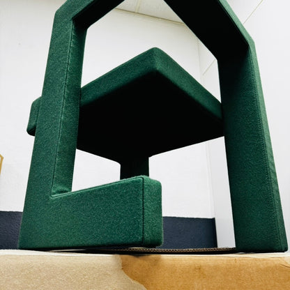 Rietveld Steltman Stoel Links Groen Gestoffeerd – Iconisch Design van Gerrit Rietveld