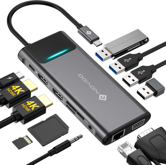 Novoo Docking Station 12-ports hub