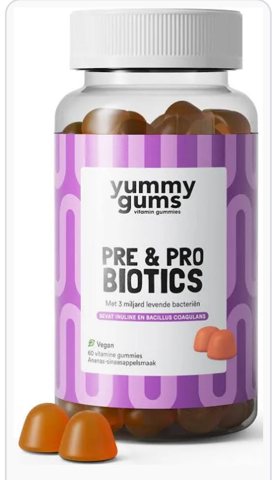 yummygums pre pro biotics 60st annanas/sinaasappel