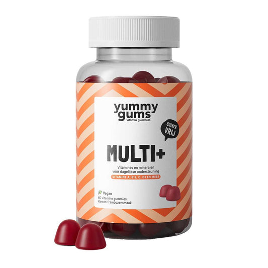 yummygums multi+ 60st kersen-framboos